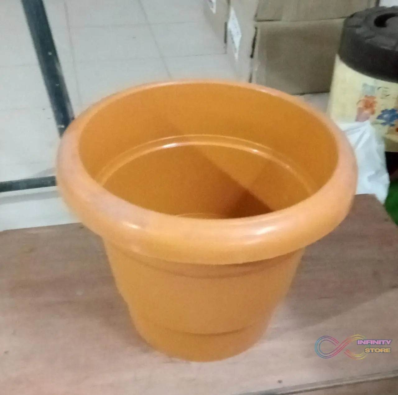 Garden Heavy Plastic Planter Pot / Gamla (Brown, Pack of 1) - infinityexculsivestore.com