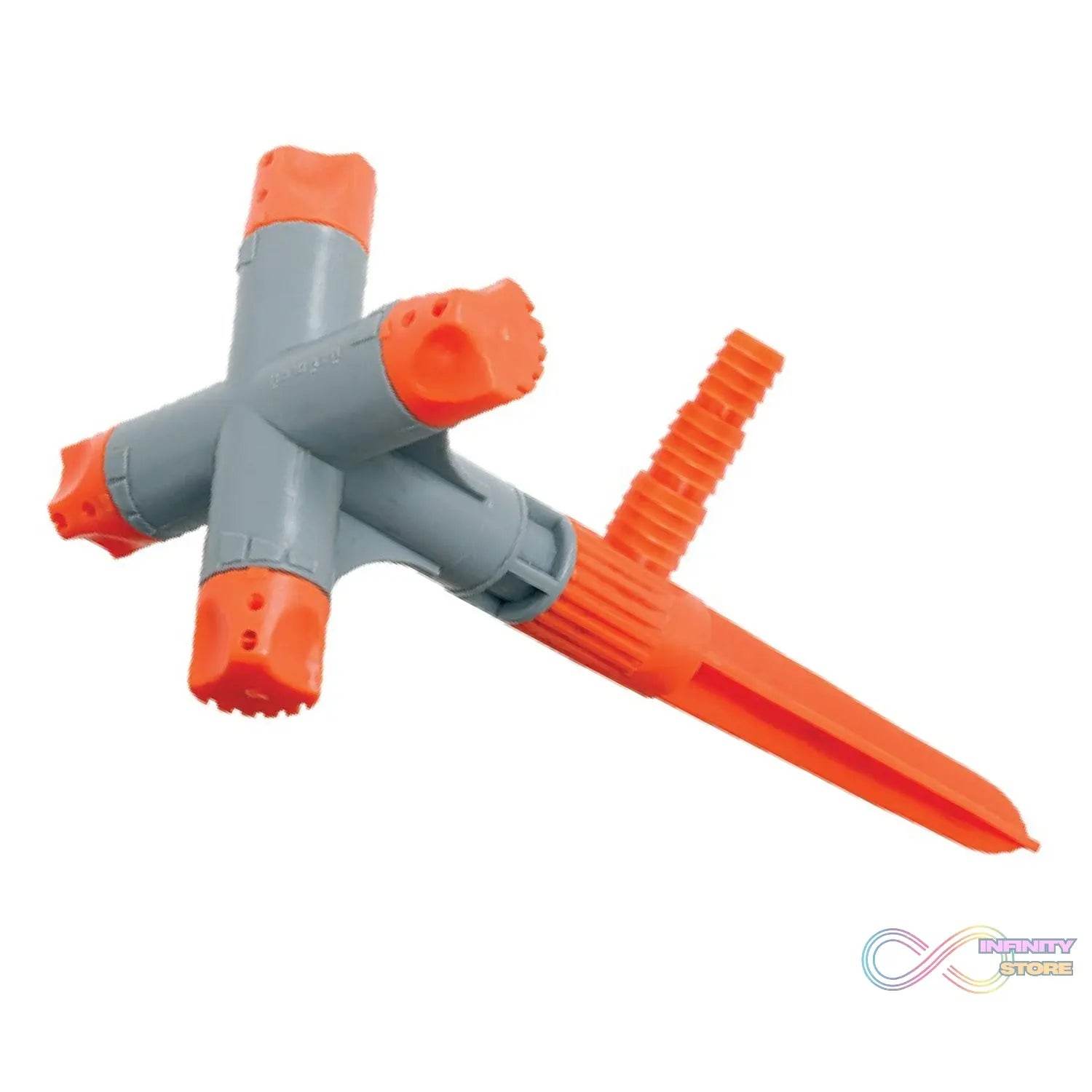 Garden Sprinkler 360° Rotating Adjustable Round 4 Arm Lawn Water Sprinkler for Watering Garden Plants / Pipe Hose Irrigation Yard Water Sprayer - infinityexculsivestore.com