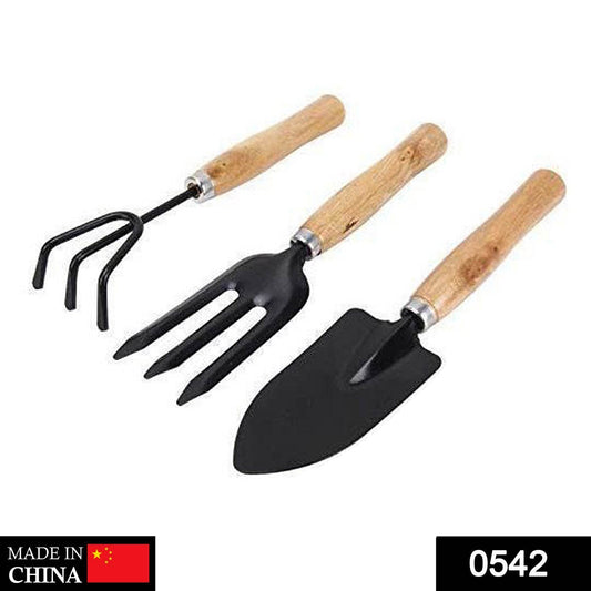 Gardening Tools - Hand Cultivator, Small Trowel, Garden Fork (Set of 3) - infinityexculsivestore.com
