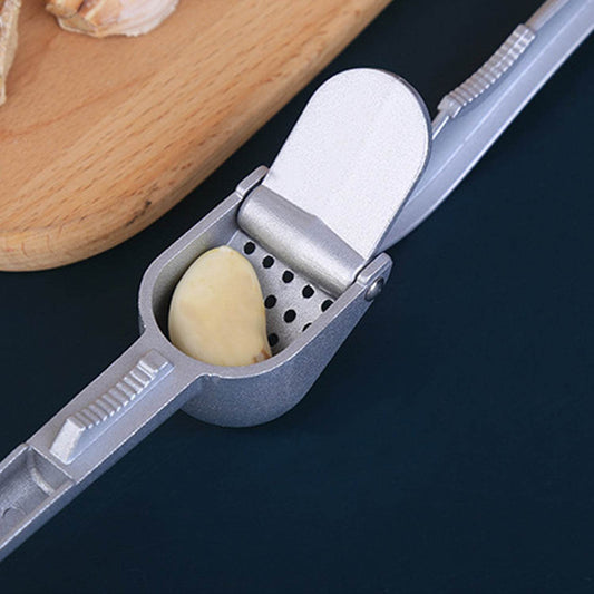 Garlic Press All Aluminum Easy to Use with Light Weight without Difficulty Cooking Baking, Kitchen Tool, Safe - infinityexculsivestore.com
