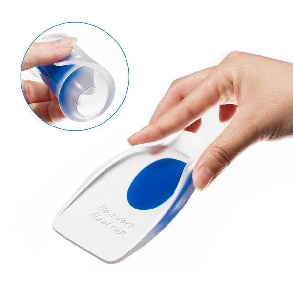 Gel Heel cups Silicon Heel Pad for Heel Ankle Pain - infinityexculsivestore.com