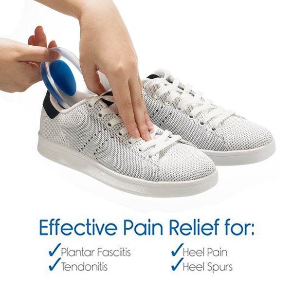 Gel Heel cups Silicon Heel Pad for Heel Ankle Pain - infinityexculsivestore.com