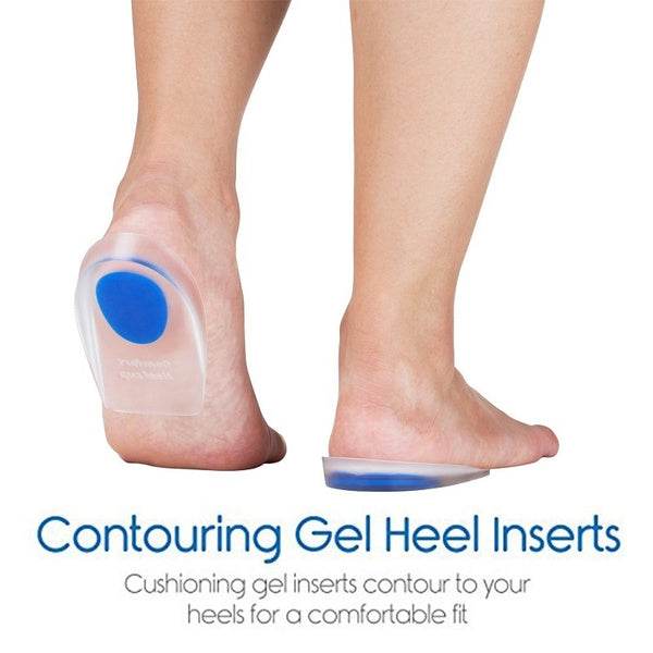Gel Heel cups Silicon Heel Pad for Heel Ankle Pain - infinityexculsivestore.com