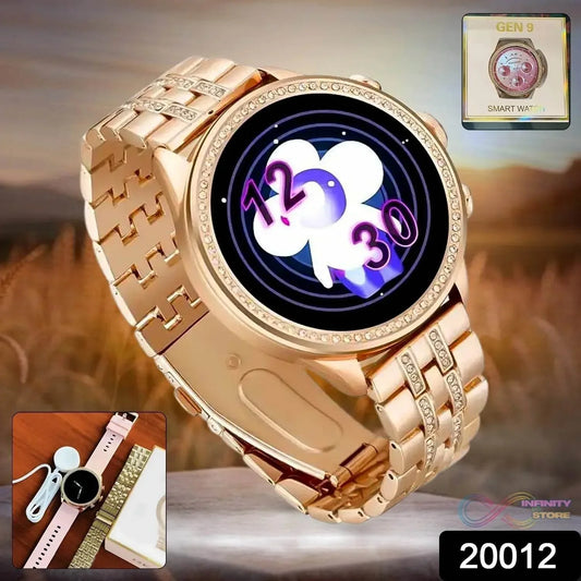 Gen 9 Diamond Strap Latest Smartwatch HD Display 2 Straps (1 Set) - infinityexculsivestore.com