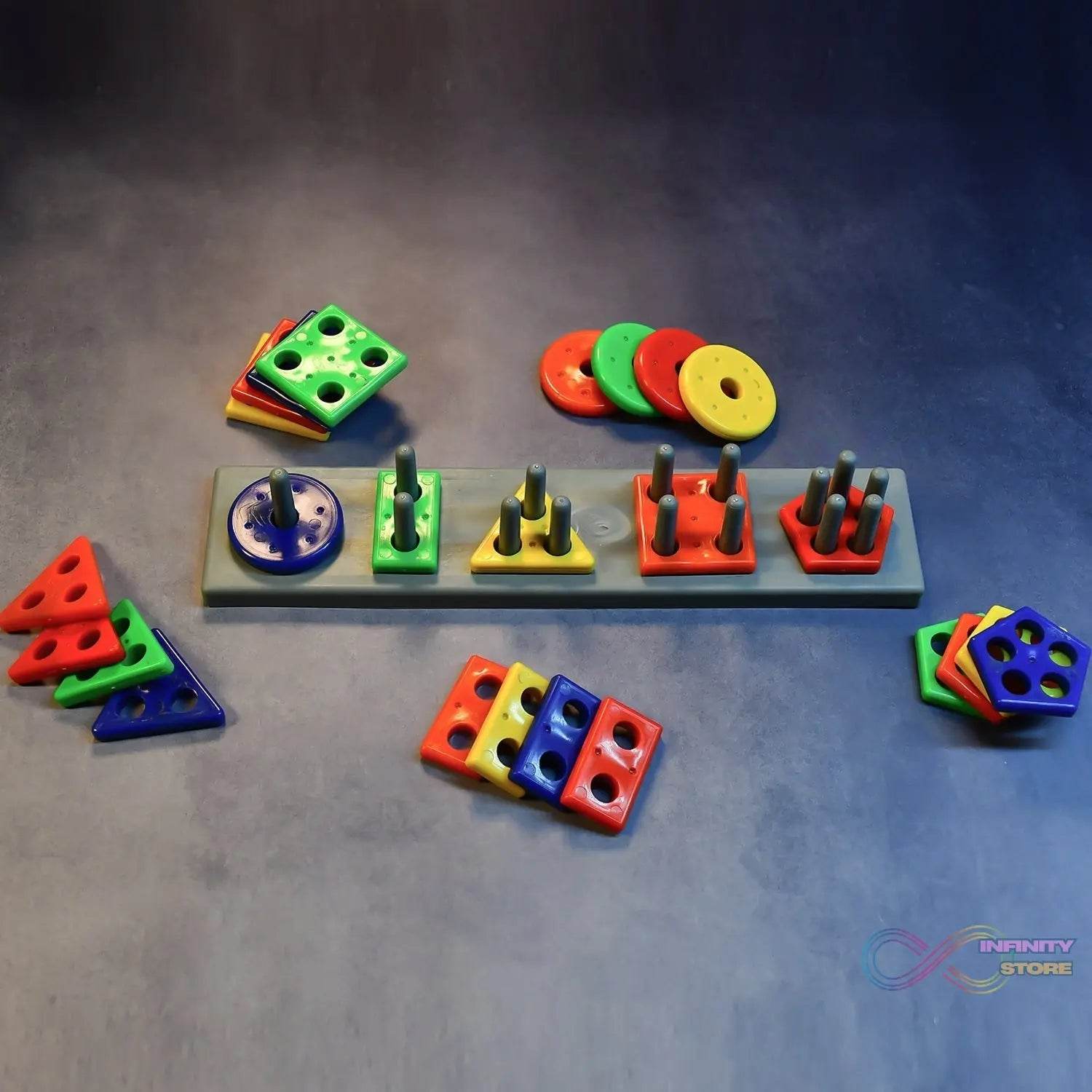 Geometric Brick with box - 5 Angle Matching Column Blocks for Kids - Preschool Educational Learning Toys. - infinityexculsivestore.com