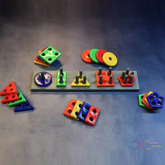 Geometric Brick with box - 5 Angle Matching Column Blocks for Kids - Preschool Educational Learning Toys. - infinityexculsivestore.com