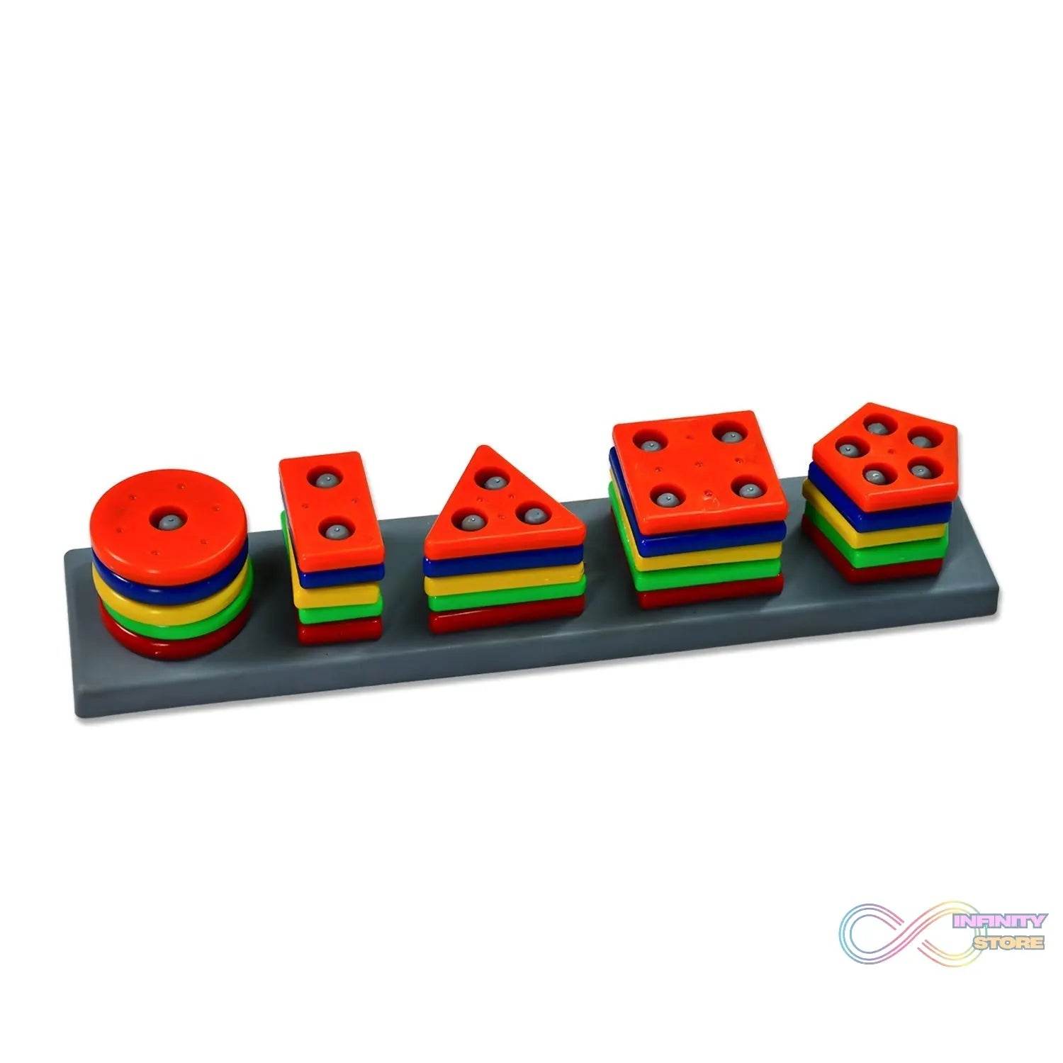 Geometric Brick with box - 5 Angle Matching Column Blocks for Kids - Preschool Educational Learning Toys. - infinityexculsivestore.com