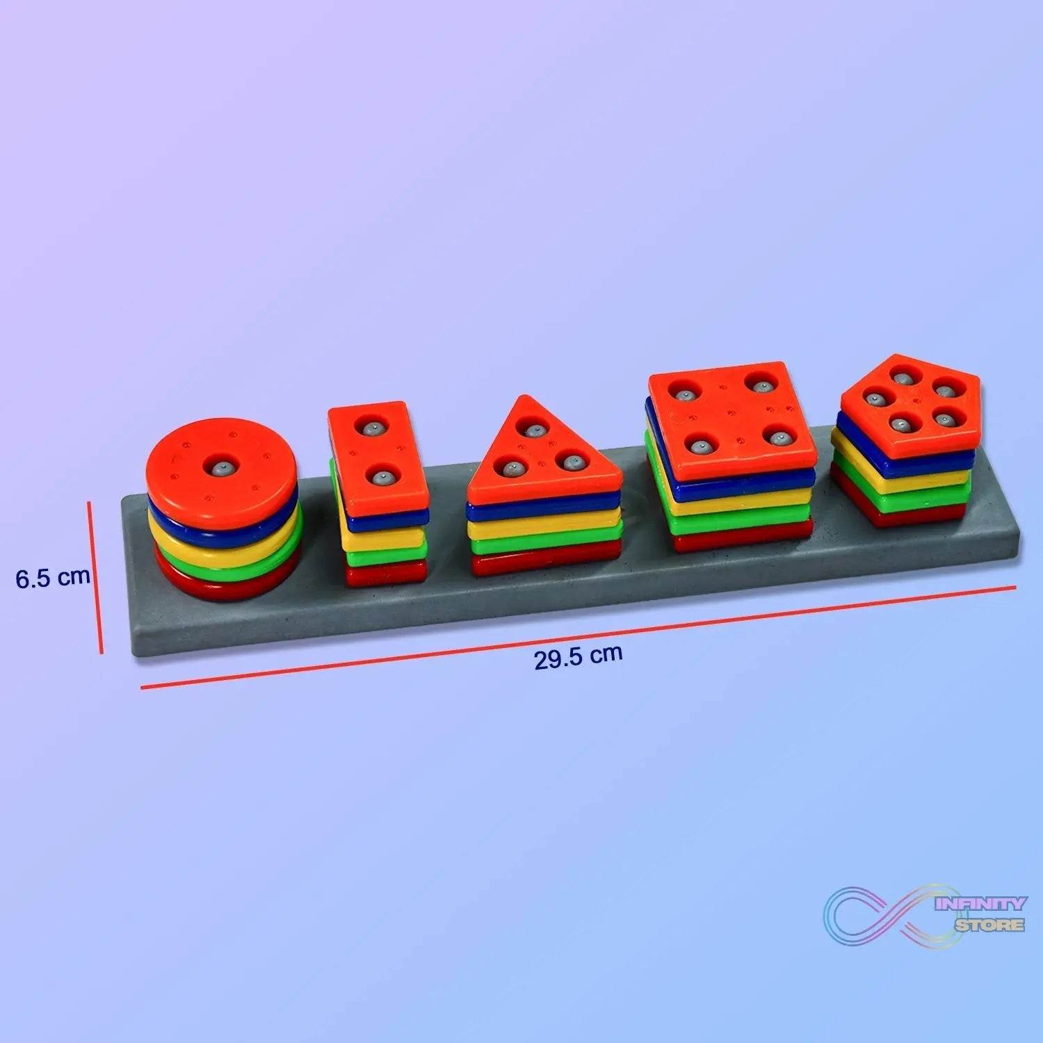 Geometric Brick with box - 5 Angle Matching Column Blocks for Kids - Preschool Educational Learning Toys. - infinityexculsivestore.com