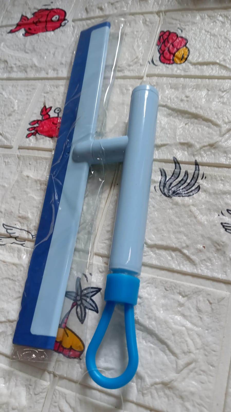 Glass Cleaning Wiper Window Cleaner, for Bathroom, Windows, and Car Glass, Window Mirror Scraper Brush with Soft Rubber - infinityexculsivestore.com