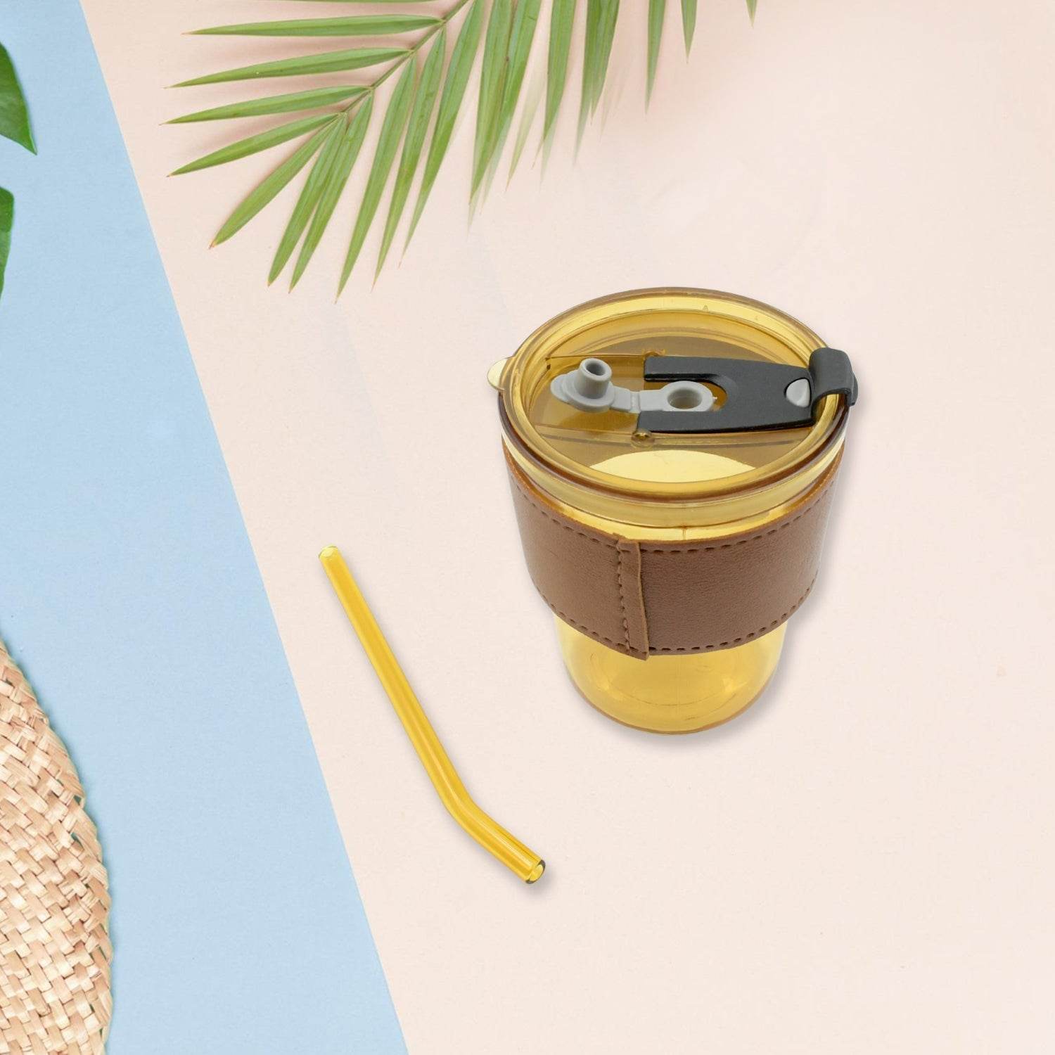 Glass Coffee Mug with Straw & Lid: Perfect for Home & Travel - infinityexculsivestore.com