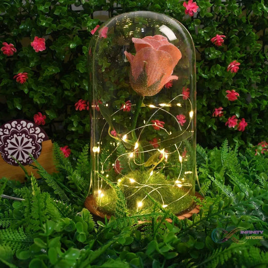 Glass Flower with Led Light Great Gift (1 Set) - infinityexculsivestore.com