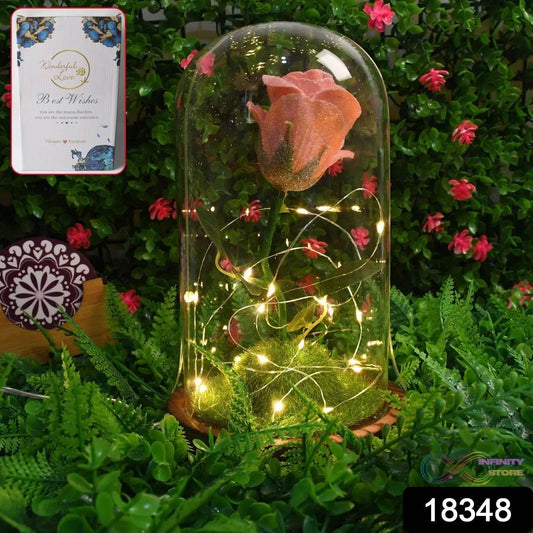 Glass Flower with Led Light Great Gift (1 Set) - infinityexculsivestore.com