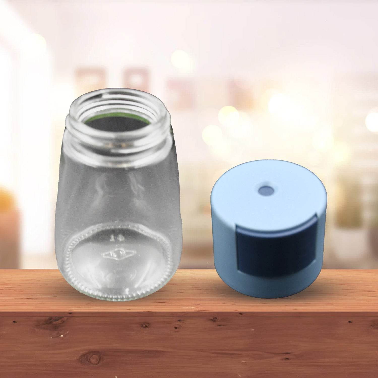 Glass Salt Bottle, Salt Dispenser, Glass Salt Shaker Pack of 1, Seasoning Shaker, Precise Quantitative 0.5g for Home Cooking Picnic Camping Ration Salt Shakers - infinityexculsivestore.com