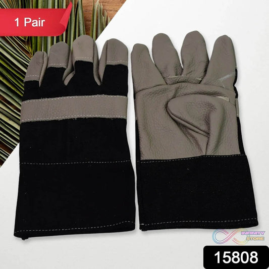 Gloves Gardening Gloves for Men Women Leather Gloves Heavy Duty Gloves (1 Pair) - infinityexculsivestore.com