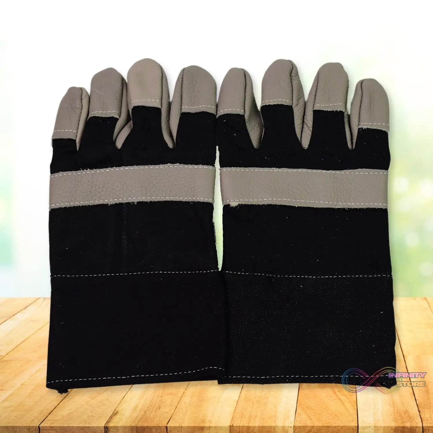 Gloves Gardening Gloves for Men Women Leather Gloves Heavy Duty Gloves (1 Pair) - infinityexculsivestore.com