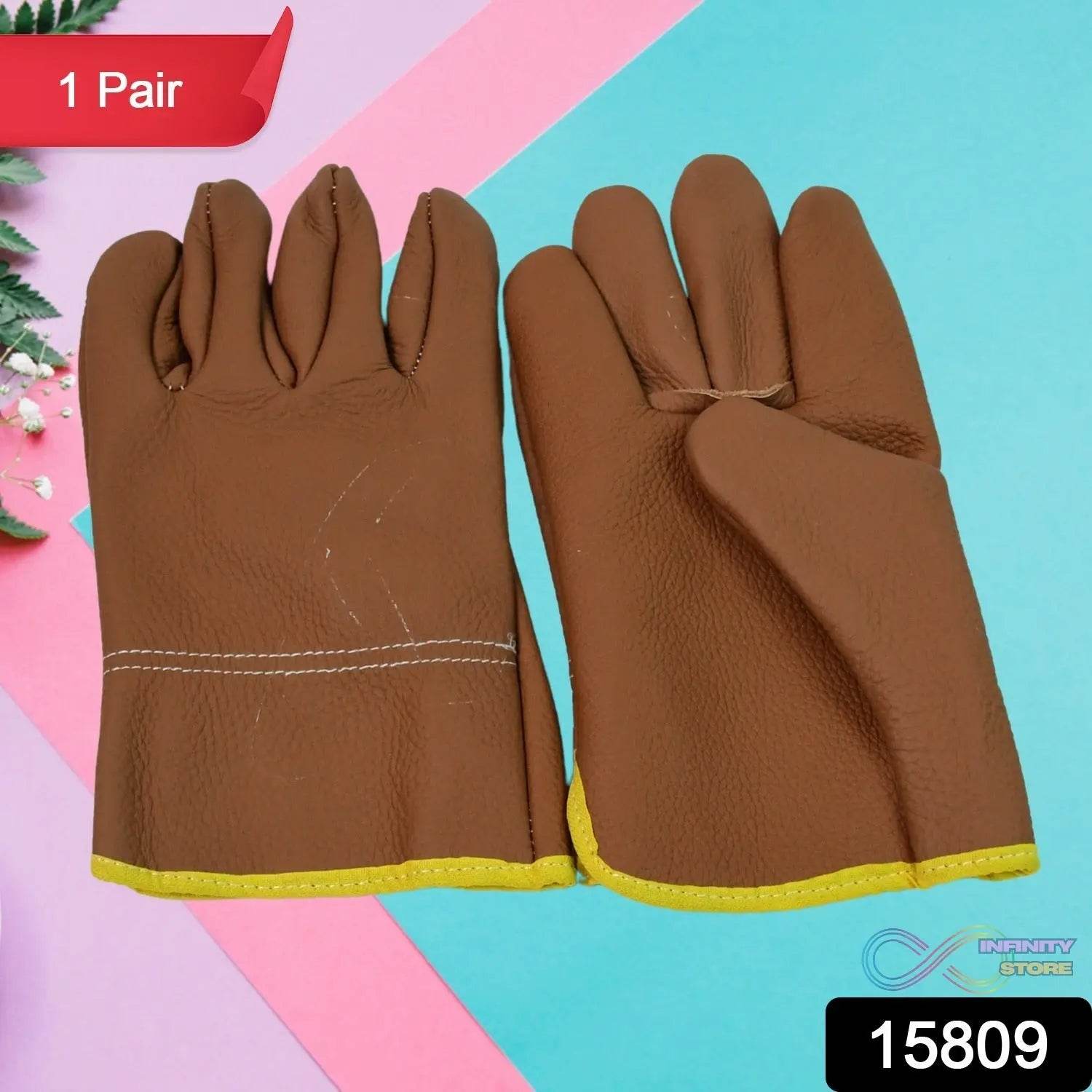 Gloves Gardening Gloves for Men Women Leather Gloves Heavy Duty Gloves (1 Pair) - infinityexculsivestore.com