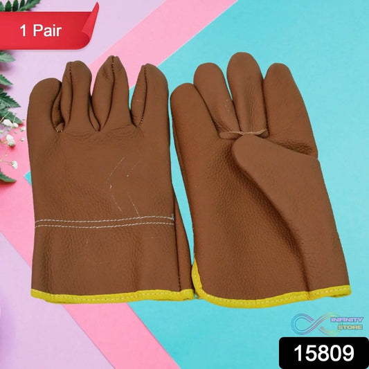 Gloves Gardening Gloves for Men Women Leather Gloves Heavy Duty Gloves (1 Pair) - infinityexculsivestore.com