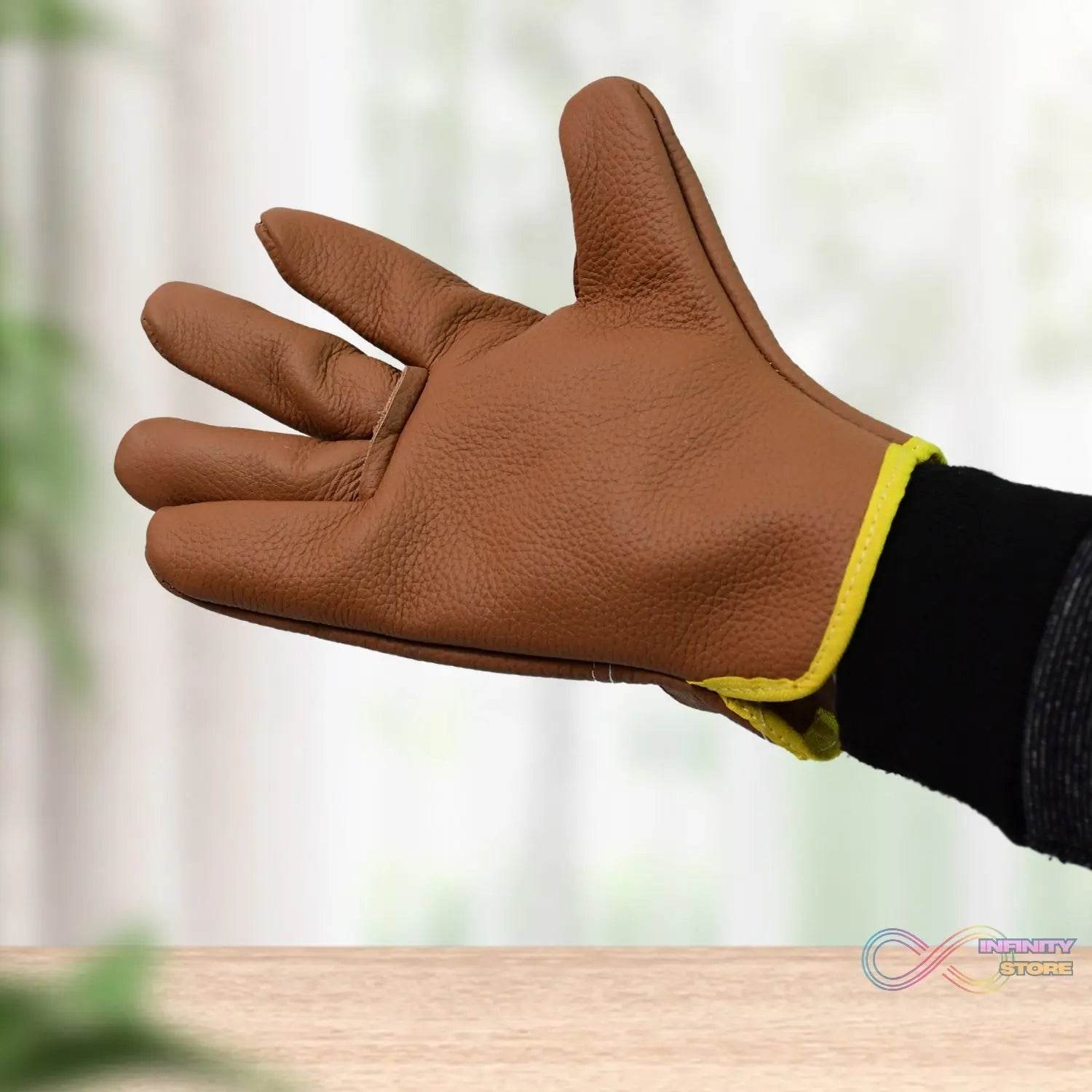Gloves Gardening Gloves for Men Women Leather Gloves Heavy Duty Gloves (1 Pair) - infinityexculsivestore.com