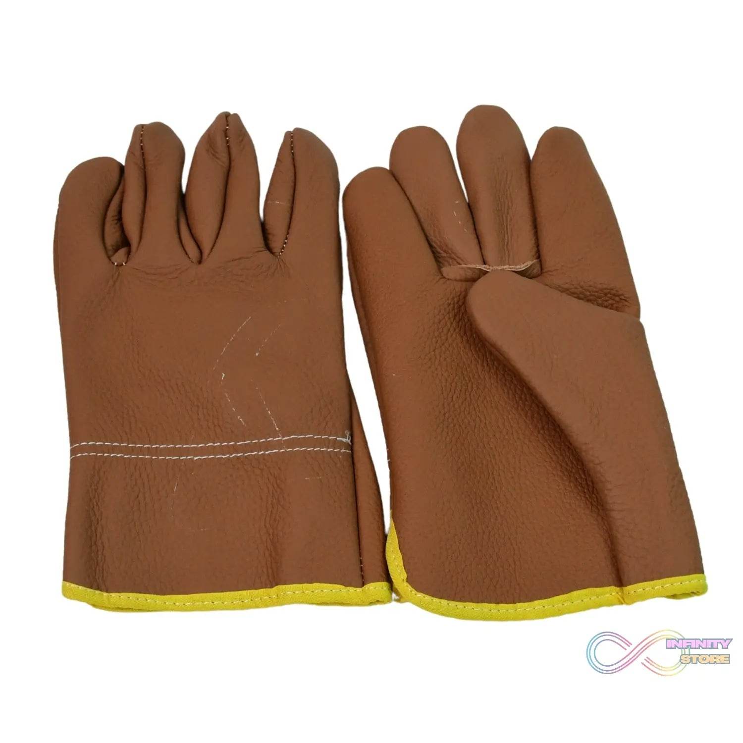 Gloves Gardening Gloves for Men Women Leather Gloves Heavy Duty Gloves (1 Pair) - infinityexculsivestore.com