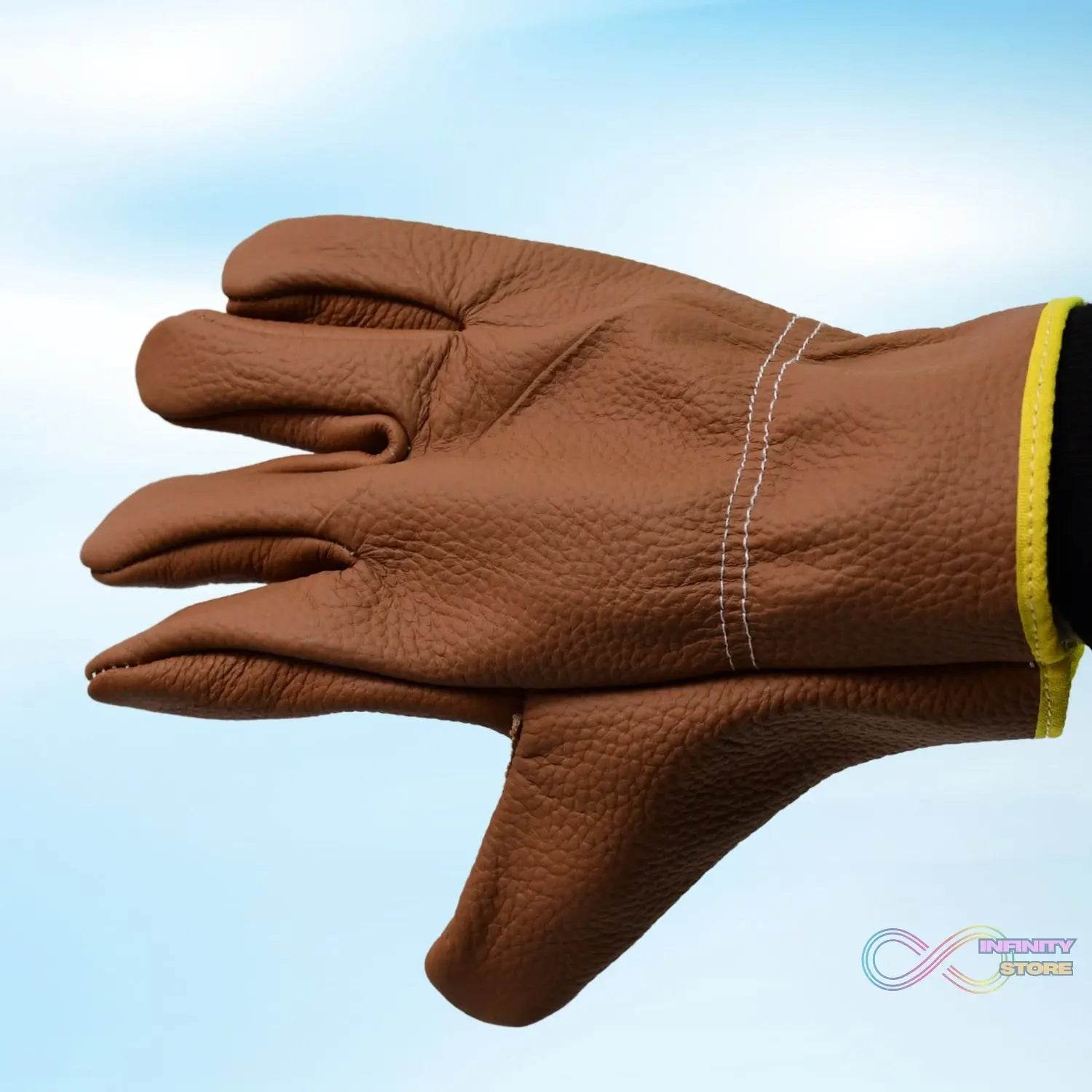Gloves Gardening Gloves for Men Women Leather Gloves Heavy Duty Gloves (1 Pair) - infinityexculsivestore.com