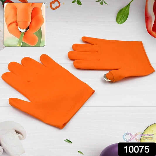 Gloves Silicone Thumb Knife Finger Protector Gears Cutting Vegetable Harvesting Knife - infinityexculsivestore.com