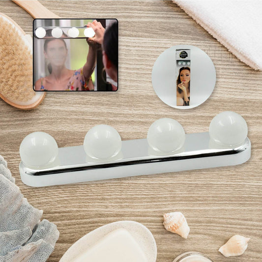 Glow Make Up Light Portable Cosmetic Kit Battery Powered Mirror Lighting Super Bright - infinityexculsivestore.com