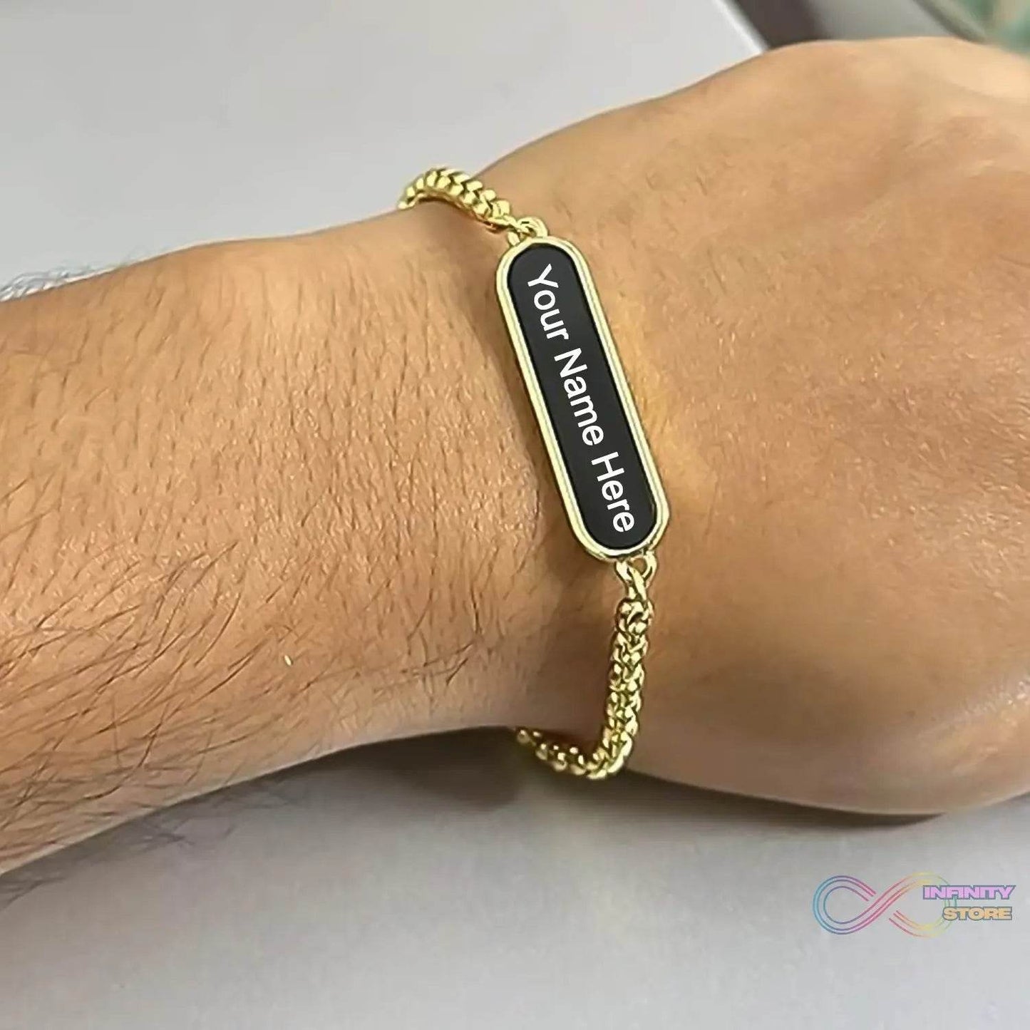 Golden Bracelet, Gift Bracelet (1 Pc) - infinityexculsivestore.com
