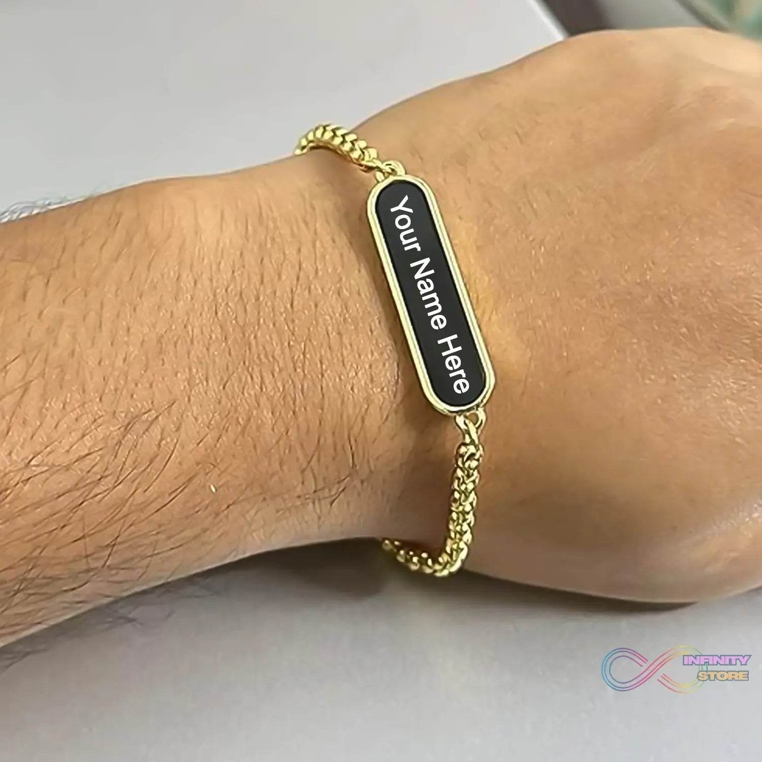 Golden Bracelet, Gift Bracelet (1 Pc) - infinityexculsivestore.com