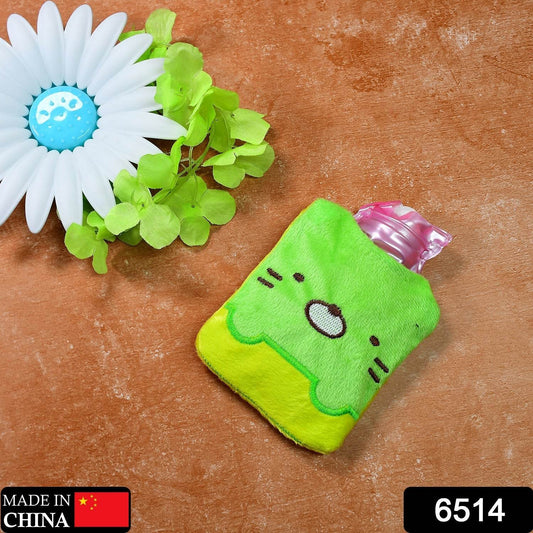 Green Kitty small Hot Water Bag with Cover for Pain Relief, Neck, Shoulder Pain and Hand, Feet Warmer, Menstrual Cramps. - infinityexculsivestore.com