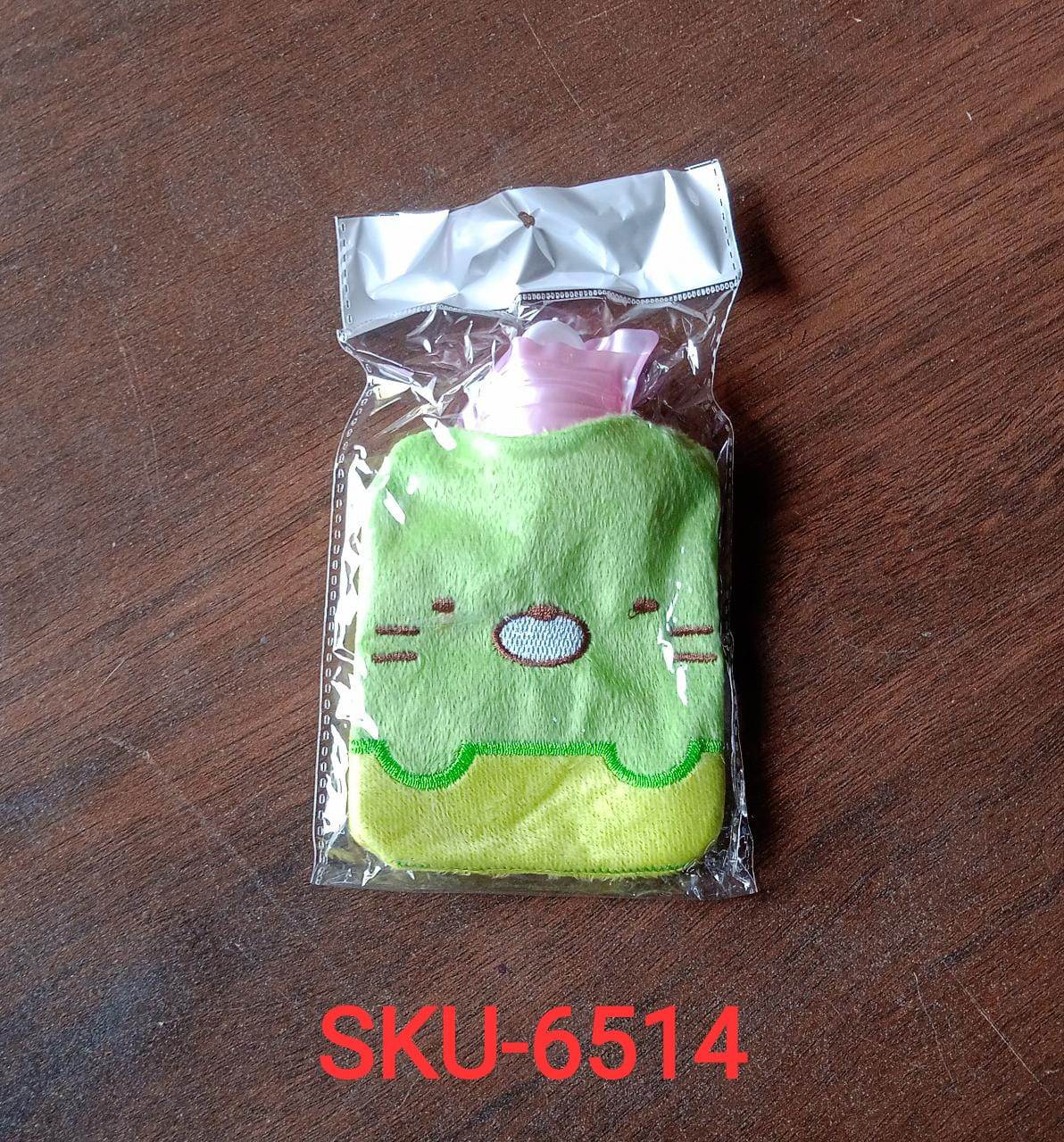 Green Kitty small Hot Water Bag with Cover for Pain Relief, Neck, Shoulder Pain and Hand, Feet Warmer, Menstrual Cramps. - infinityexculsivestore.com