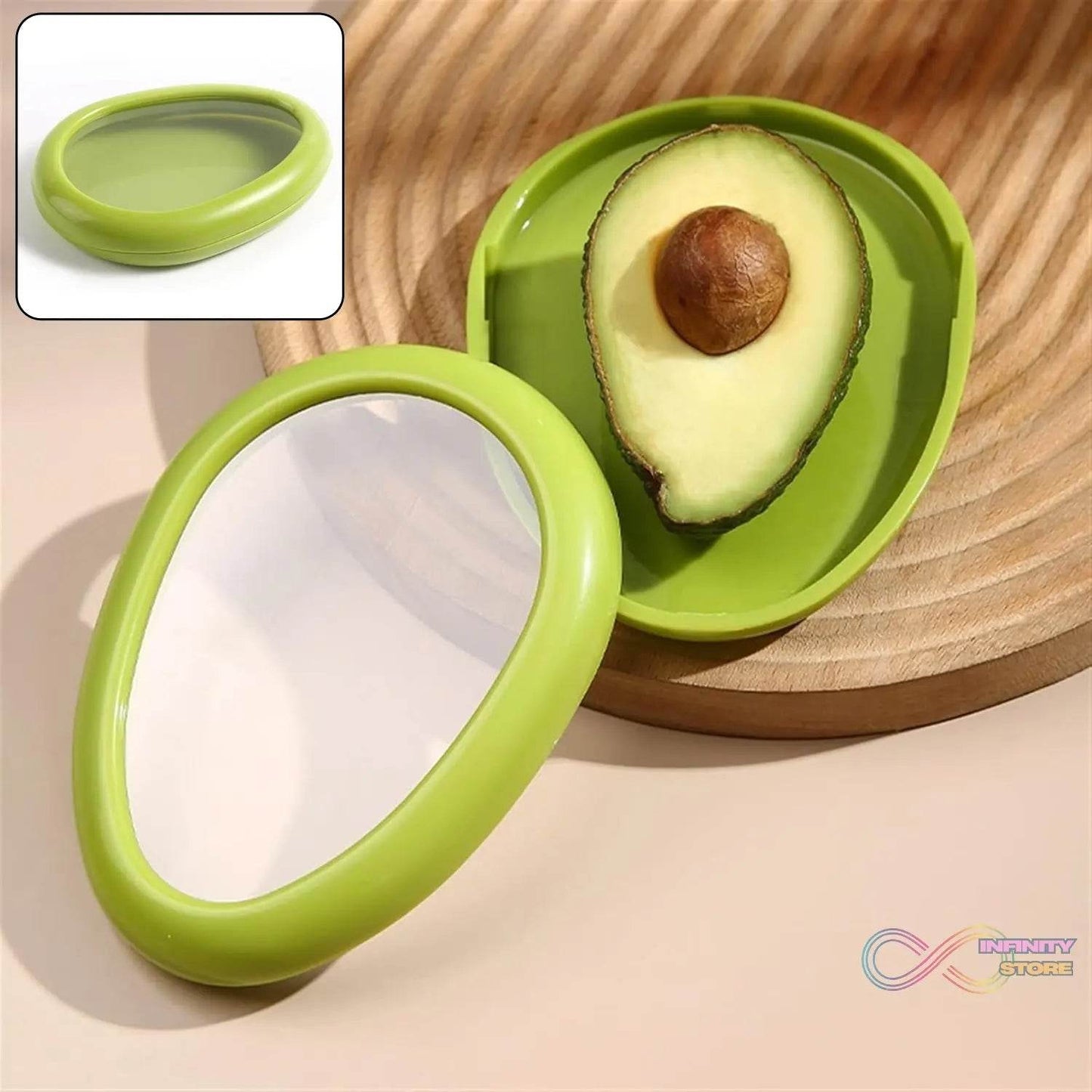 Green Oval Shape Vegetable Container Premium Fruits Saver Keeper (1 Pc) - infinityexculsivestore.com