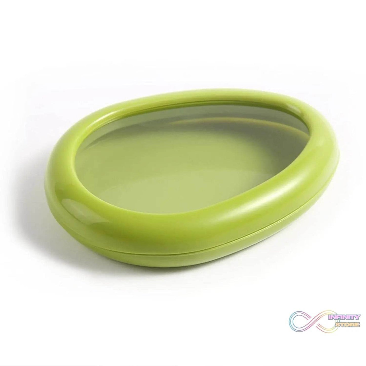 Green Oval Shape Vegetable Container Premium Fruits Saver Keeper (1 Pc) - infinityexculsivestore.com