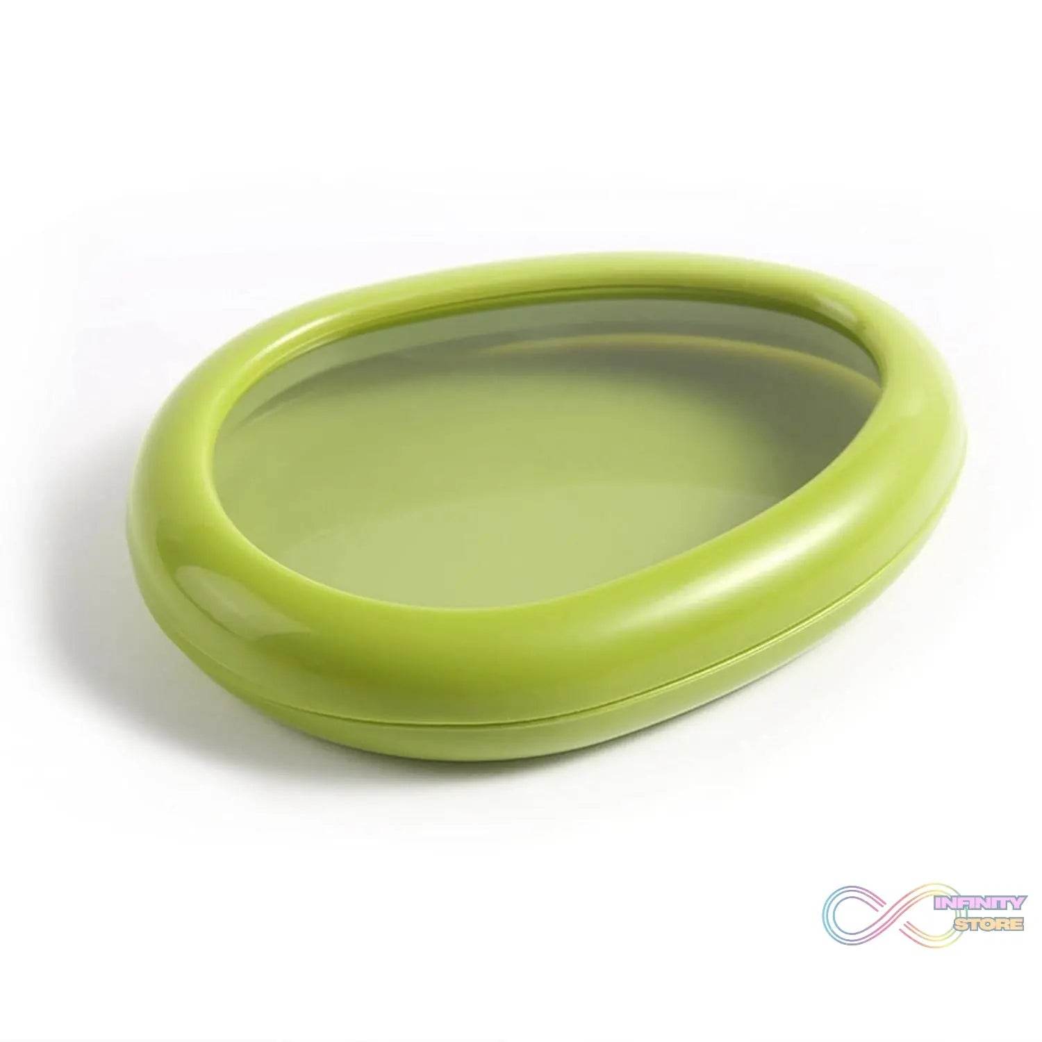 Green Oval Shape Vegetable Container Premium Fruits Saver Keeper (1 Pc) - infinityexculsivestore.com