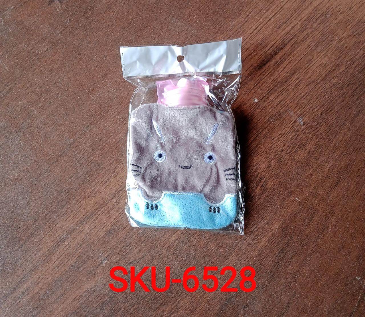 Grey Cat Print Small Hot Water Bag with Cover for Pain Relief - infinityexculsivestore.com