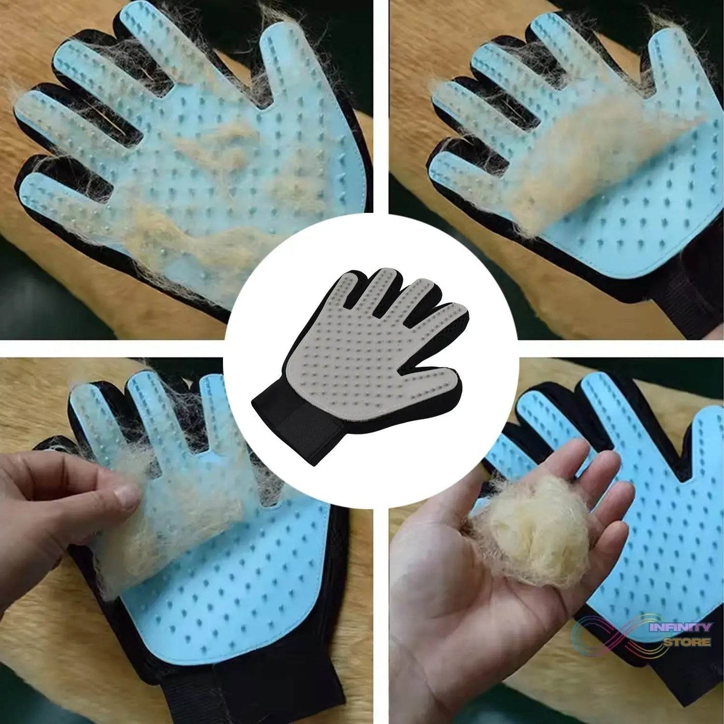 Grey Gloves, Gloves Bathing Tool (1 Pc) - infinityexculsivestore.com