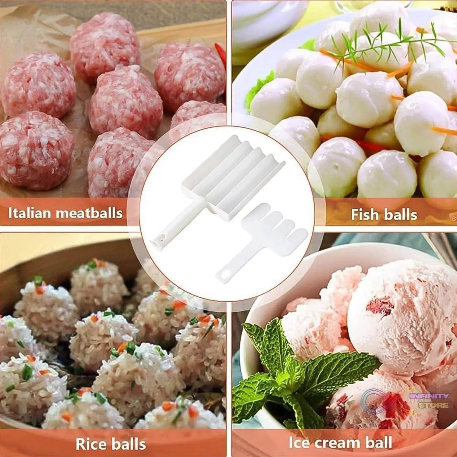Gujia & Meatball Maker Set Easily Shape Meatballs Maker (1Pc) - infinityexculsivestore.com