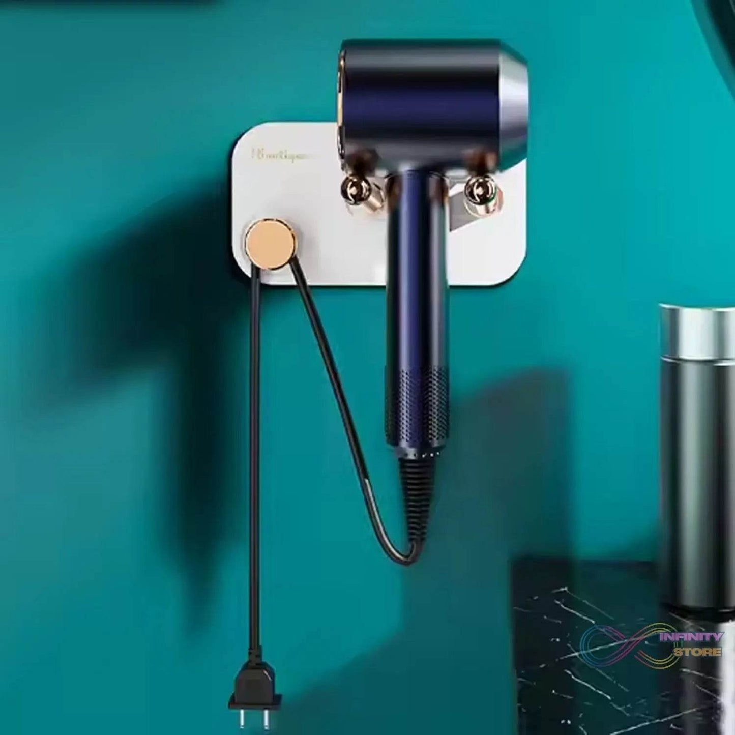 Hair Dryer Wall Mount, Self Adhesive Hair Dryer Holder (1 Pc) - infinityexculsivestore.com
