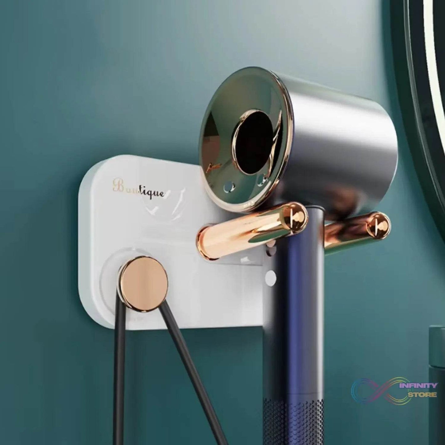 Hair Dryer Wall Mount, Self Adhesive Hair Dryer Holder (1 Pc) - infinityexculsivestore.com
