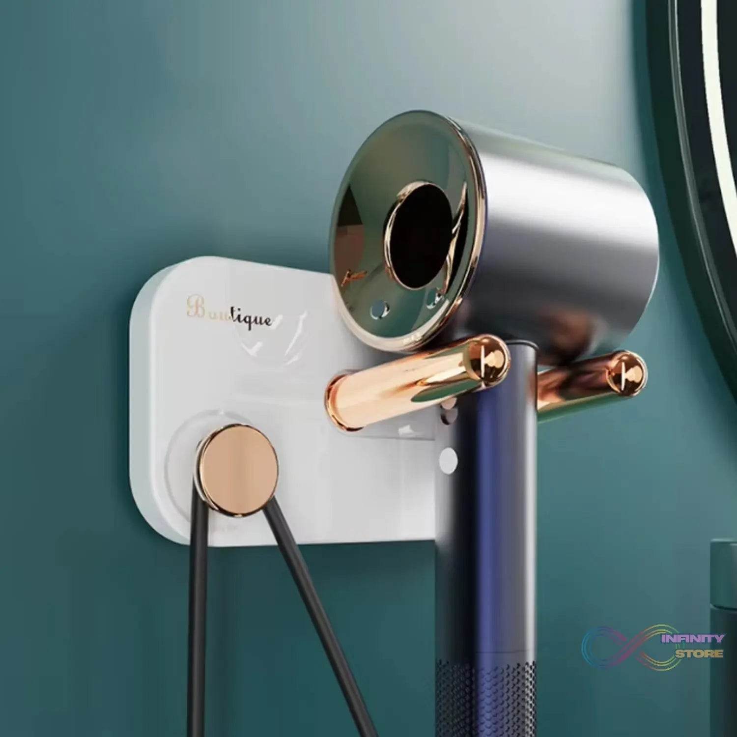 Hair Dryer Wall Mount, Self Adhesive Hair Dryer Holder (1 Pc) - infinityexculsivestore.com