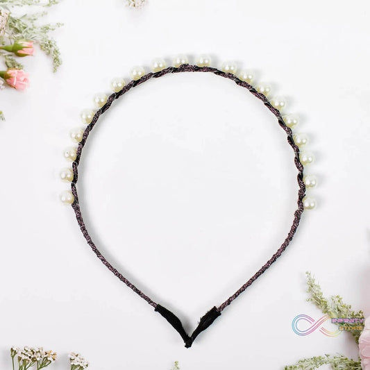 Hairband Pearls Fancy Party Hairband (1 Pc / Mix Design) - infinityexculsivestore.com
