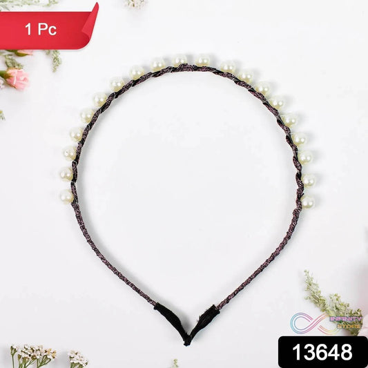 Hairband Pearls Fancy Party Hairband (1 Pc / Mix Design) - infinityexculsivestore.com