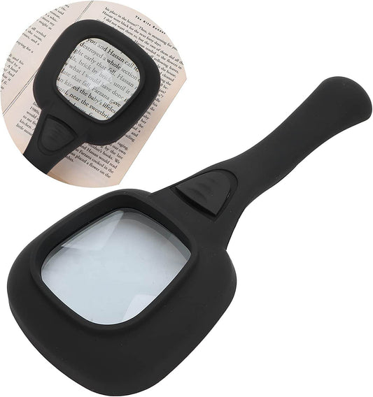Handheld Magnifying Glass 6 LED Illuminated Lighted Magnifier for Seniors Reading, Soldering, Inspection, Coins, Jewelry, Exploring - infinityexculsivestore.com