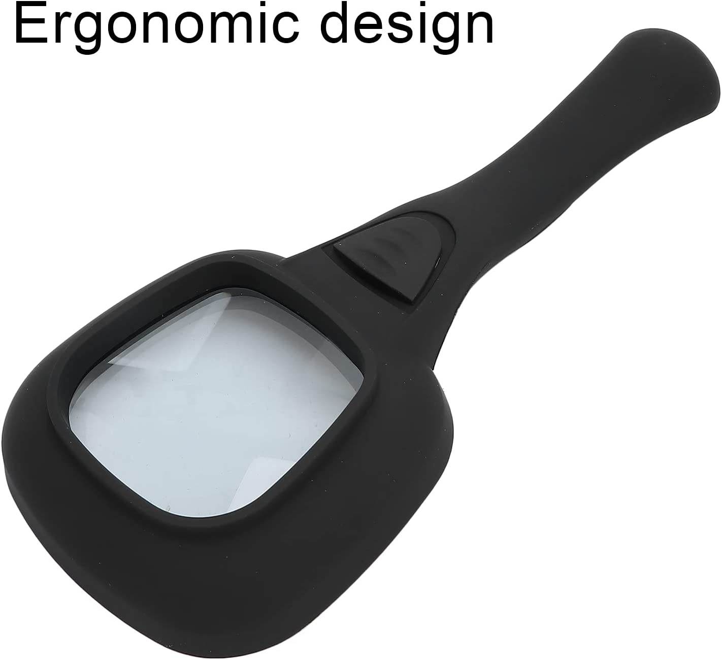 Handheld Magnifying Glass 6 LED Illuminated Lighted Magnifier for Seniors Reading, Soldering, Inspection, Coins, Jewelry, Exploring - infinityexculsivestore.com