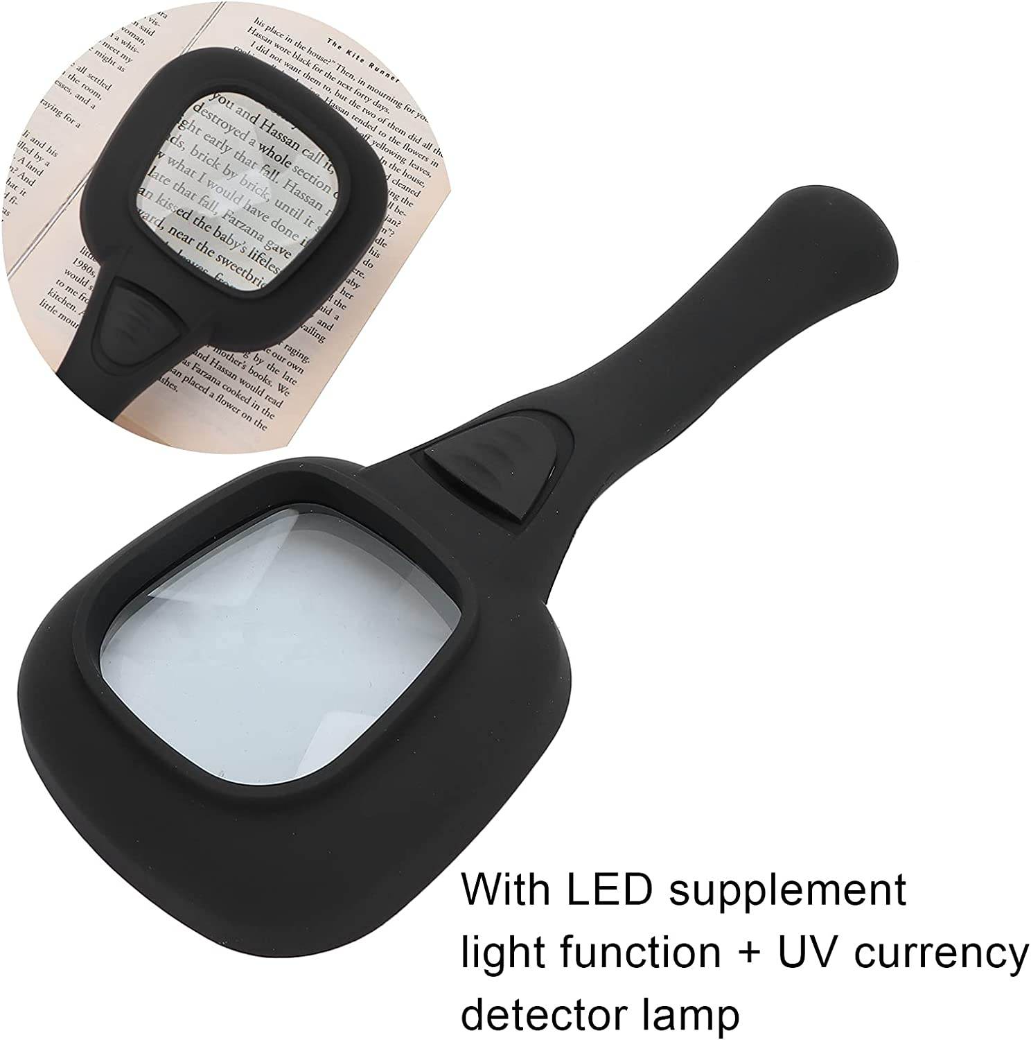 Handheld Magnifying Glass 6 LED Illuminated Lighted Magnifier for Seniors Reading, Soldering, Inspection, Coins, Jewelry, Exploring - infinityexculsivestore.com