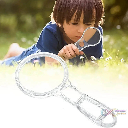 Handheld Plastic Magnifying Glasses (1 Pc / 55 MM) - infinityexculsivestore.com