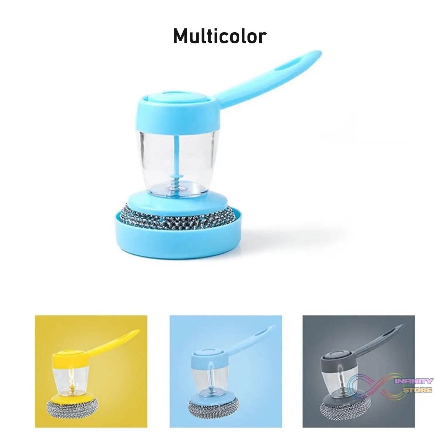 Handheld Soap Dispenser with Scrub (1 Set) - infinityexculsivestore.com