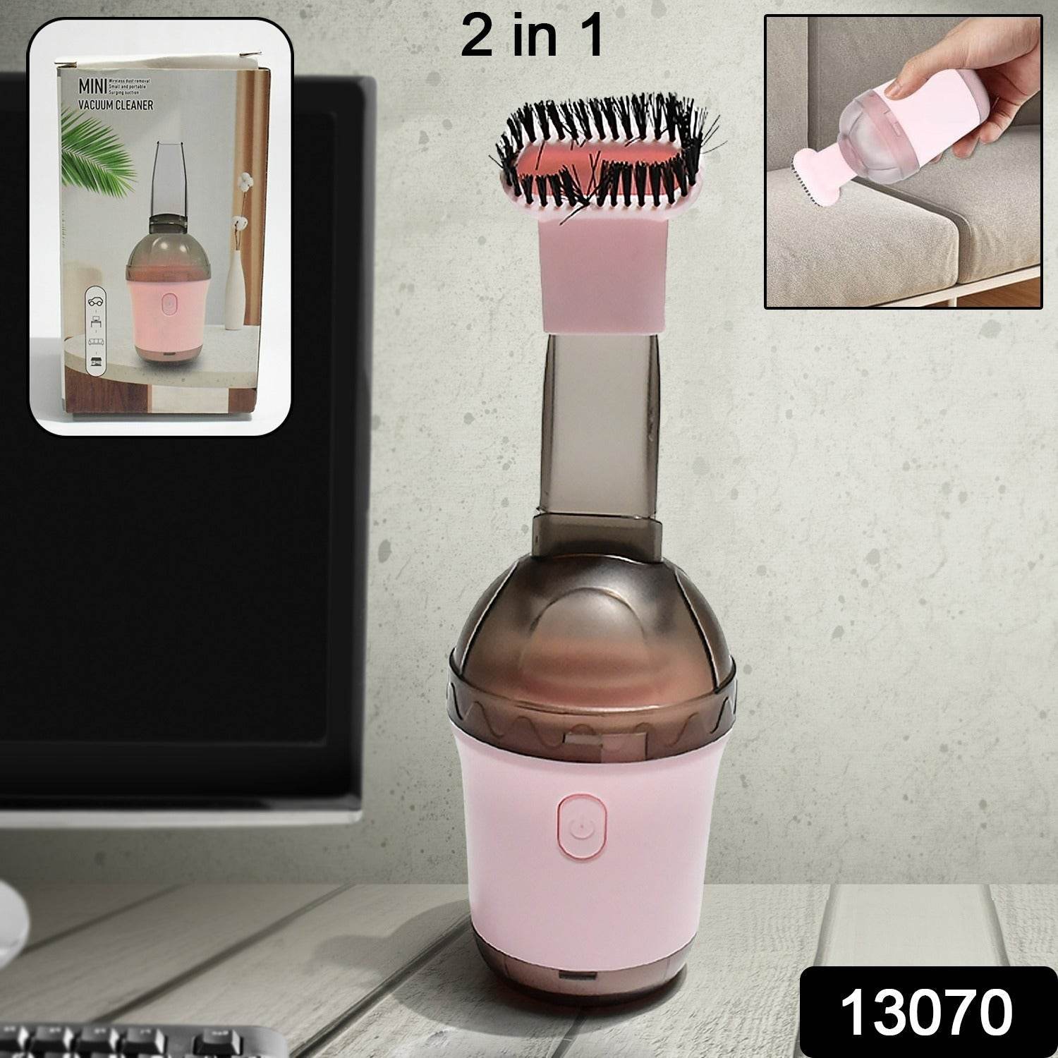 Handheld Vacuum Cleaner, Cordless Desktop Vacuum Cleaner One Button Switch for Office (1 pc) - infinityexculsivestore.com