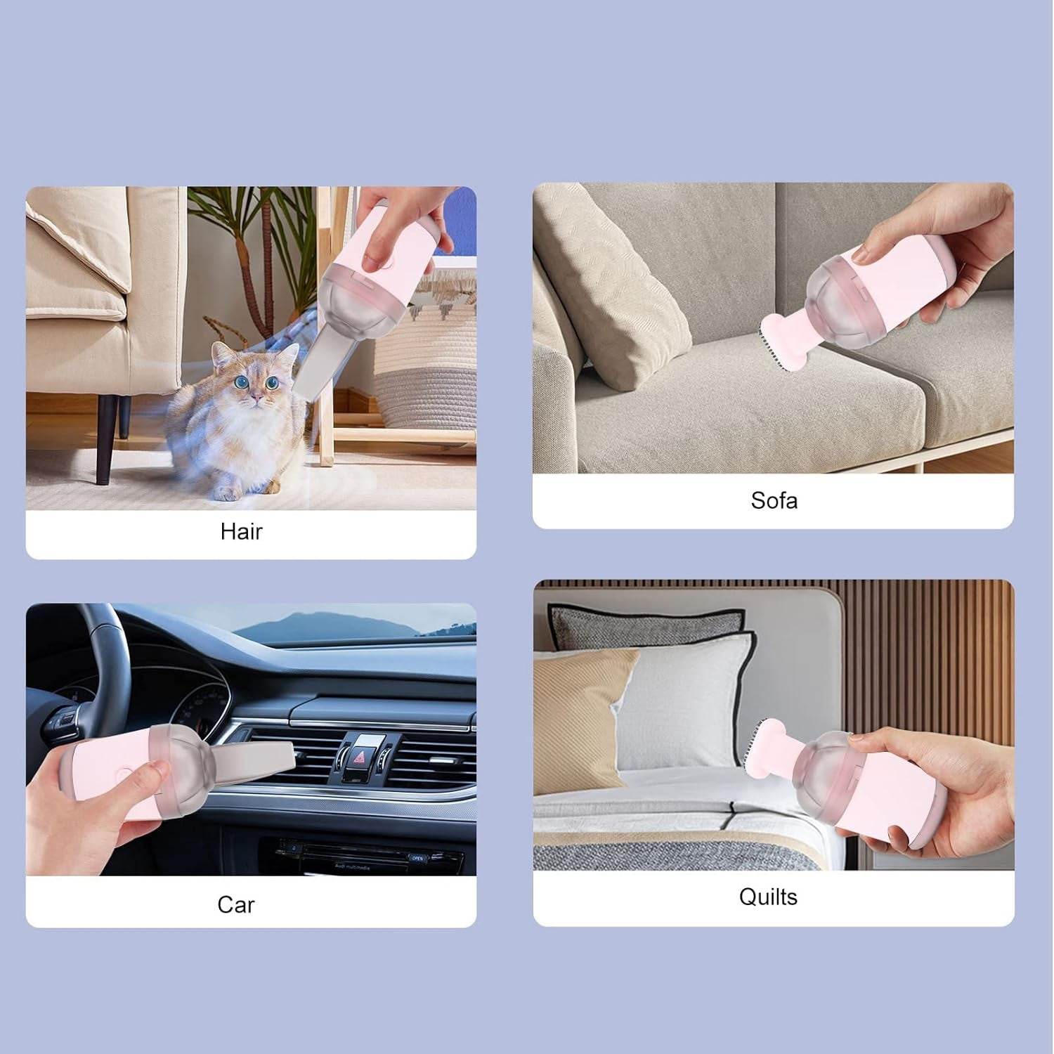 Handheld Vacuum Cleaner, Cordless Desktop Vacuum Cleaner One Button Switch for Office (1 pc) - infinityexculsivestore.com