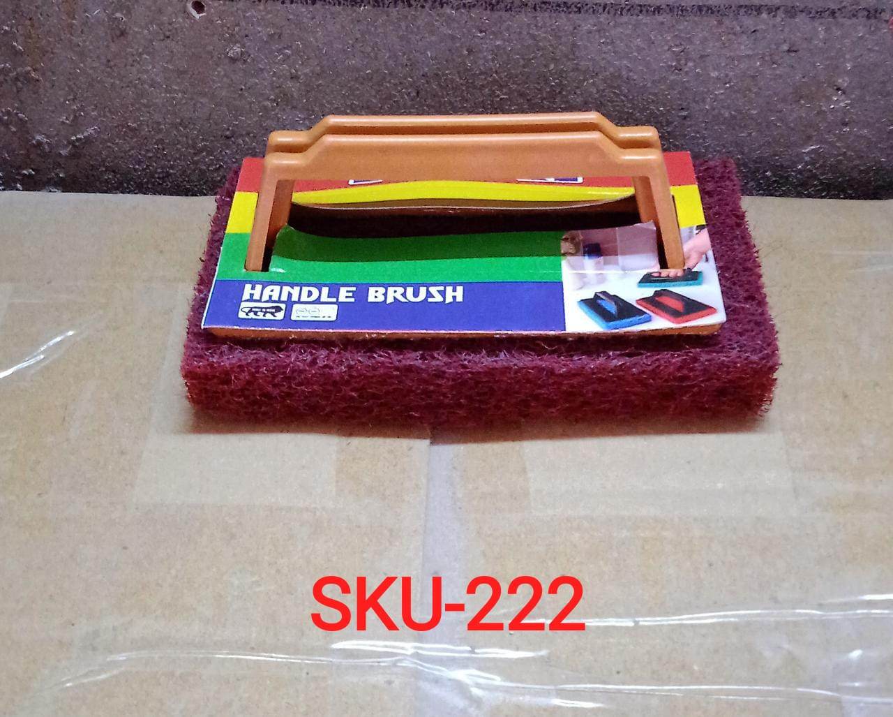 Handle Scrubber Brush widely used by all types of peoples for washing utensils and stuffs in all kinds of bathroom and kitchen places etc. - infinityexculsivestore.com