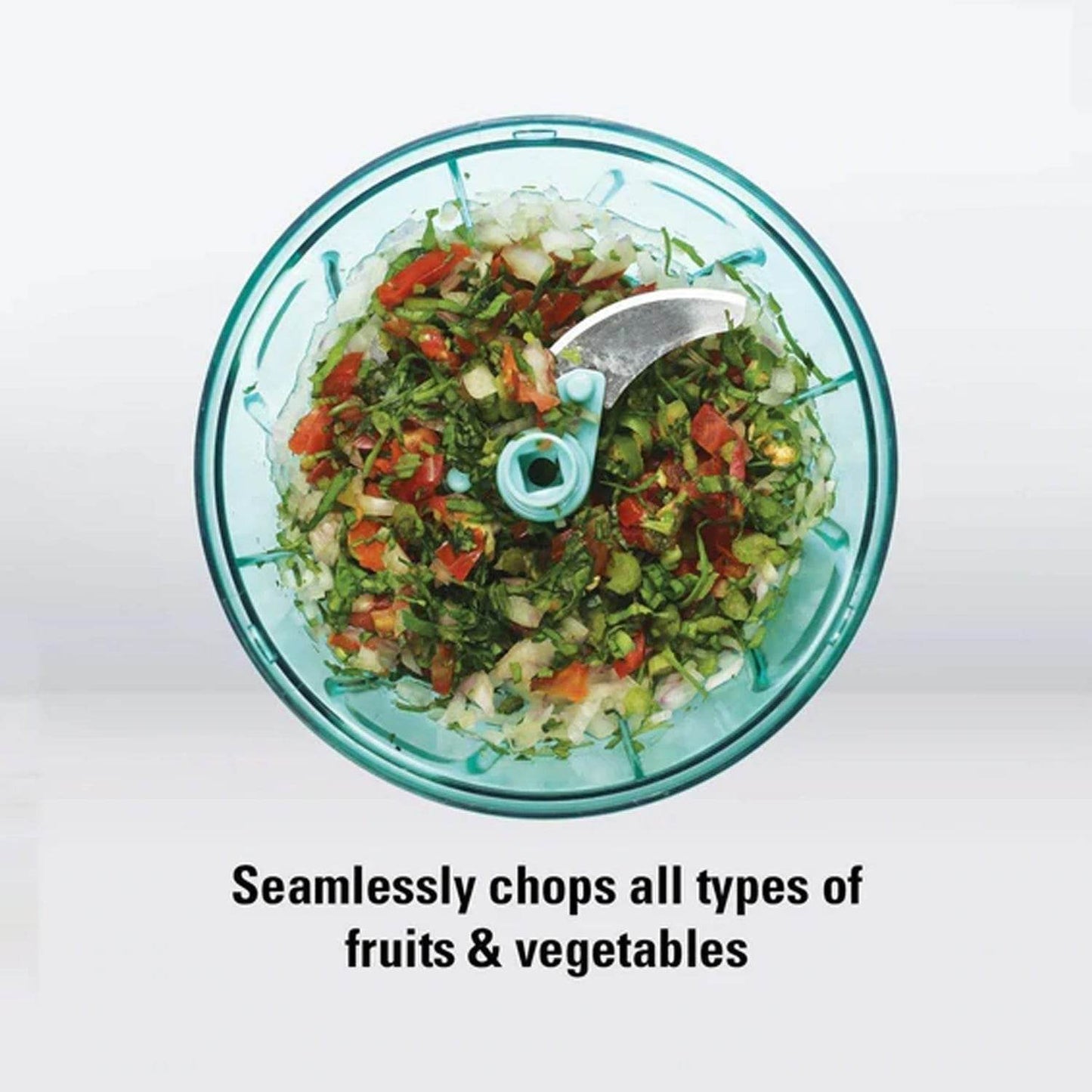 Handy Mini Plastic Vegetable Chopper Cutter, Onion Chopper Vegetables for Kitchen Accessories with 3 Blades - infinityexculsivestore.com